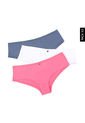 Pantie x3 Blanco-Azul Grisáceo-Fucsia Lili Pink de Lili Pink