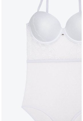 Body Elaborado En Malla Con Aro Y Tiras Ajustables EM159-005 BODY ENCAJE, T32B/S, VRML Lili Pink