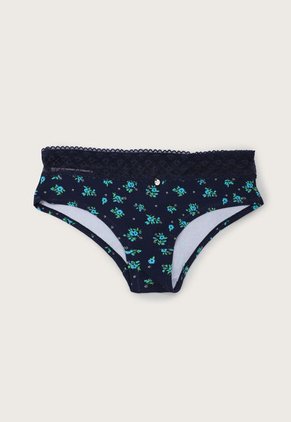 Pantie x3 Blanco-Turquesa-Azul Navy Lili Pink