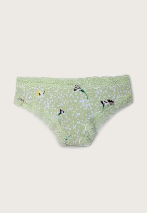 Pantie x3 Blanco-Rosa-Verde Lima Lili Pink