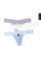 Pantie x3 Marfil-Gris-Celeste Lili Pink de Lili Pink
