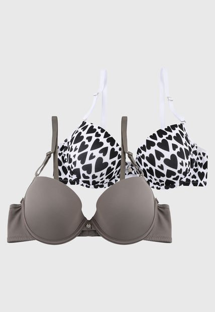 Brasier x2 Café-Blanco-Negro Lili Pink - Compra Ahora | Dafiti Colombia