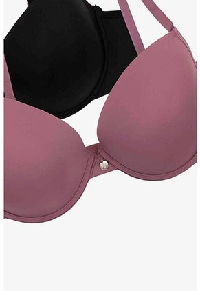 Brasier En Microfibra Copa 3/4 Paquete X2 4503D BRASIER X2 T36B NRGO_VNTN Lili Pink