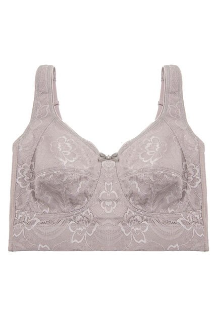 Brasier Clásico En Blonda Y Algodón Para Bustos Pesados 4606 MARFIL T38B Lili Pink