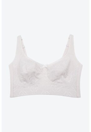 Brasier Clásico En Blonda Y Algodón Para Bustos Pesados 4606 MARFIL T38B Lili Pink