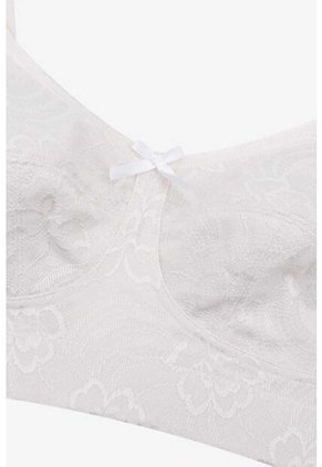 Brasier Clásico En Blonda Y Algodón Para Bustos Pesados 4606 MARFIL T38B Lili Pink