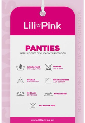 Pantie x3 Negro-Marfil-Terracota Lili Pink