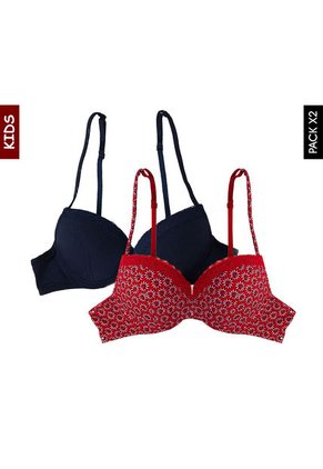 Brasier x2 Blanco-Azul Lili Pink