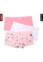 Pantie x3 Rosa-Blanco Lili Pink Kids de Lili Pink