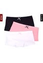 Pantie x3 Negro-Blanco-Rosa Lili Pink Kids de Lili Pink