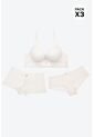 Conjunto Brasier Y Dos Panties En Microfibra Con Encaje 2191 CJTO BRASIER TRIO, T34B/M, MRFL Lili Pink de Lili Pink