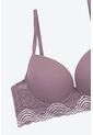 Conjunto Brasier Y Dos Panties En Microfibra Con Encaje 2191 CJTO BRASIER TRIO, T34B/M, MRFL Lili Pink de Lili Pink