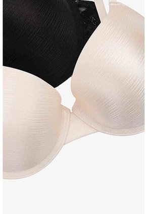 Brasier En Microfibra Satinada Paquete X2 Cobertura 3/4 IM102-043 BRASIER X2, T32B, NRGO_DRZN Lili Pink