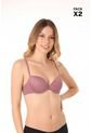 Brasier En Microfibra Copa 3/4 Paquete X2 4503D BRASIER X2 T34B NRGO_VNTN Lili Pink de Lili Pink