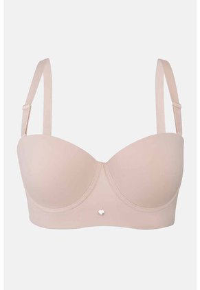 Brasier En Microfibra Tipo Strapless 4124B BRASIER, T34B, PIEL Lili Pink