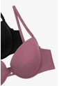 Brasier En Microfibra Copa 3/4 Paquete X2 4503D BRASIER X2 T34B NRGO_VNTN Lili Pink de Lili Pink