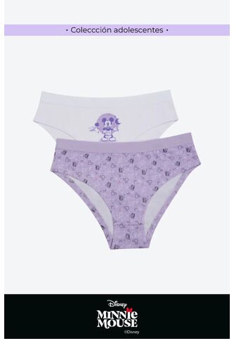 Hipster Nueva Coleccion Disney Para Adolescentes Paquete X2 DJ103-006 PANTY PAQX2, T14, BLCO_DBAN Lili Pink Lili Pink