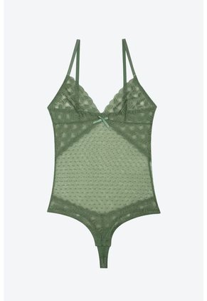 Body En Malla Con Transparencias Y Cortes Delicados EM159-003 BODY ENCAJE, TS, BLCO Lili Pink