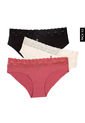 Pantie x3 Negro-Marfil-Terracota Lili Pink de Lili Pink