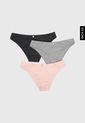 Pantie x3 Rosa-Gris Lili Pink de Lili Pink
