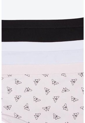 Hipster Confeccionado En Algodón Para Adolecentes Paquete X3 T142 PANTY PAQX3, TM, NRGO_BLCO_RSCL Lili Pink