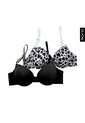 Brasier x2 Negro-Blanco Lili Pink de Lili Pink