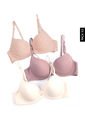 Brasier x3 Lila-Marfil-Nude Lili Pink de Lili Pink
