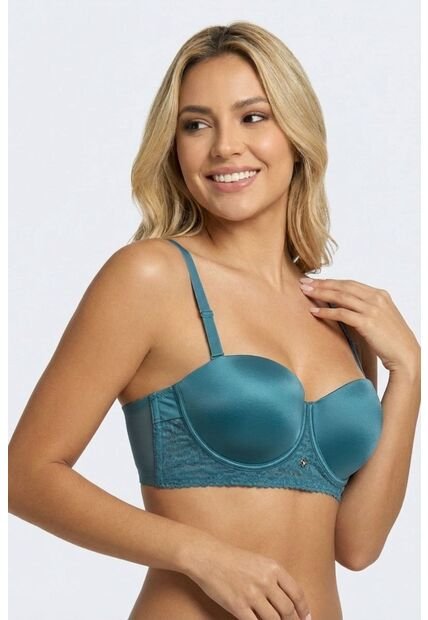 Brasier Strapless Individual Confeccionado En Microfibra Satinada IM101-028 BRASIER MICROFIBRA, T36B, NRGO Lili Pink