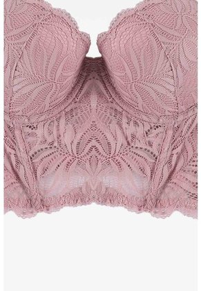 Brasier Tipo Bustier Con Base Inferior Elaborada En Encaje EM178-012 BRASIER ENCAJE, T36B, ROSA Lili Pink