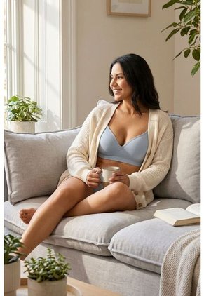 Brasier Triangular Individual Seamless Confeccionado En Poliamida MJ101-091, T36B, NRGO Lili Pink