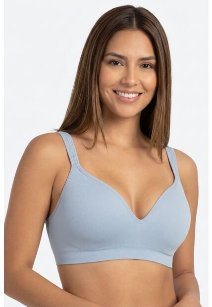 Brasier Individual Estilo Triangular Seamless Sin Aros MJ101-092 T36C, AZCL Lili Pink