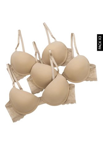 Brasier Trío Nude Lili Pink Lili Pink