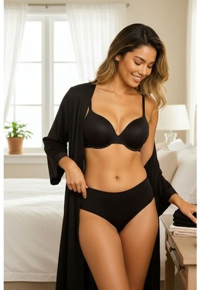 Brasier Individual Copa 3/4 MJ101-028 BRASIER NEGRO T32B Lili Pink