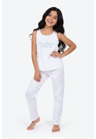 Conjunto Pijama Para Niña De 2 Piezas Confeccionado En Algodón LJ153-002 CJT PJM PNTLN LRG, T16, AZCL Lili Pink Lili Pink