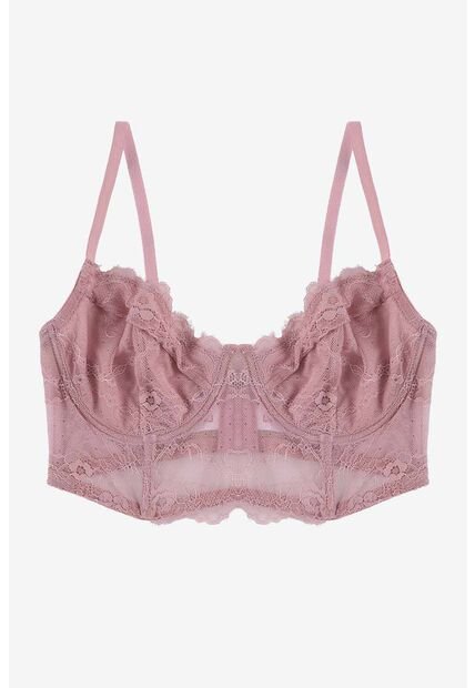 Brasier Tipo Bustier Con Encaje Sensual Paquete X2 EM178-013 BRASIER ENCAJE, T34B, PDRS Lili Pink