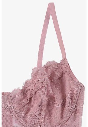 Brasier Tipo Bustier Con Encaje Sensual Paquete X2 EM178-013 BRASIER ENCAJE, T34B, PDRS Lili Pink