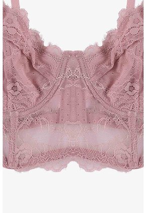 Brasier Tipo Bustier Con Encaje Sensual Paquete X2 EM178-013 BRASIER ENCAJE, T34B, PDRS Lili Pink