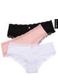 Pantie x3 Blanco-Palo Rosa-Negro Lili Pink de Lili Pink