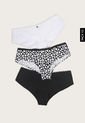 Pantie x3 Blanco-Negro Lili Pink de Lili Pink
