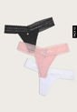 Pantie x3 Blanco-Palo Rosa-Negro Lili Pink de Lili Pink
