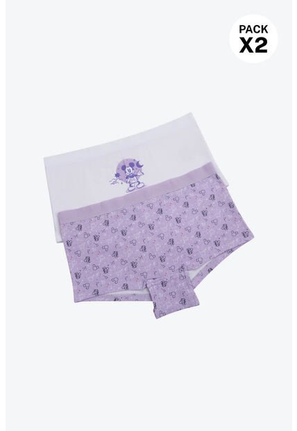 Boxer En Algodon Nueva Coleccion Disney Para Niñas Paquete X2 DK103-005 PANTY PAQX2, T10, BLCO_DBAN Lili Pink