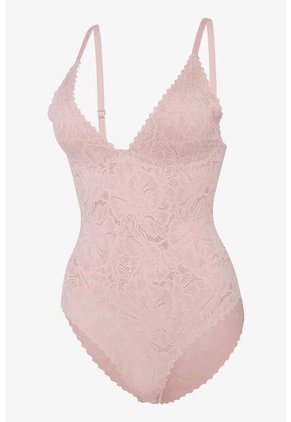 Body Enterizo Confeccionado En Encaje IM159-007 BODY ENCAJE CRLSR, TS, NRGO Lili Pink