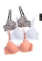 Brasier x3 Beige-Nude-Blanco Lili Pink de Lili Pink