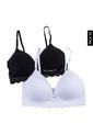 Brasier x2 Negro-Blanco Lili Pink de Lili Pink