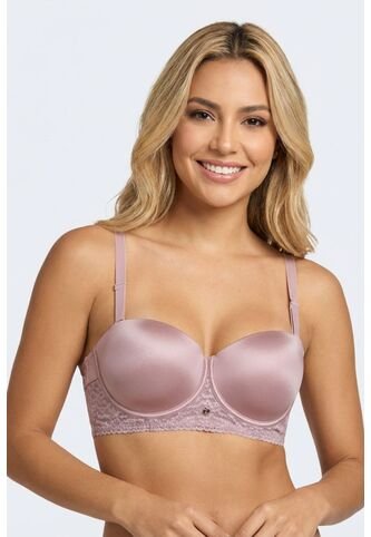 Brasier Strapless Individual Confeccionado En Microfibra Satinada IM101-028 BRASIER MICROFIBRA, T38B, PTRL Lili Pink Lili Pink