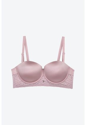 Brasier Strapless Individual Confeccionado En Microfibra Satinada IM101-028 BRASIER MICROFIBRA, T38B, PTRL Lili Pink