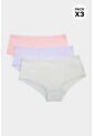 Hipster Para Niñas Confeccionado En Algodón Paquete X3 196 PANTY PAQX3, T04, BLCO_RSCL_FLRS Lili Pink de Lili Pink