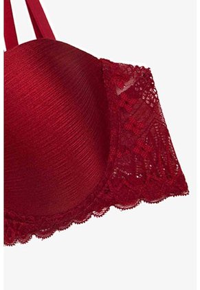 Brasier En Microfibra Satinada Tipo Strapless Paquete X2 IM102-044 BRASIER X2, T32B, NRGO_ROJO Lili Pink