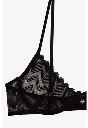 Brasier Individual Con Cobertura Media Con Aros EM178-004 BRASIER ENCAJE, T36B, NRGO Lili Pink