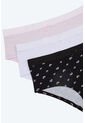 Hípster Confeccionado En Algodón Sin Costuras Paquetería X3 T141 PANTY X3, TM, BLCO_LLCL_FLRS Lili Pink de Lili Pink